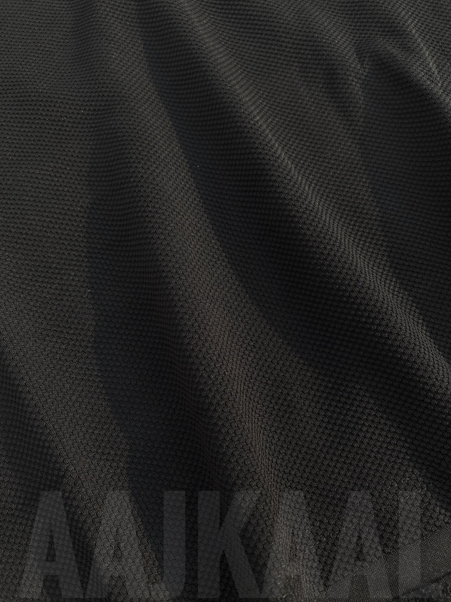 Black Embroidered Dropshoulder Polo