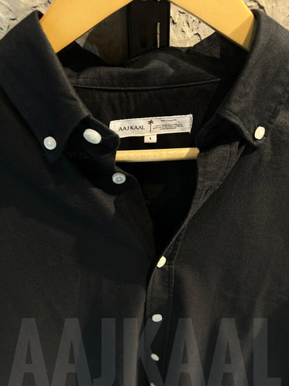 Oxford Black Full Sleeve Shirt