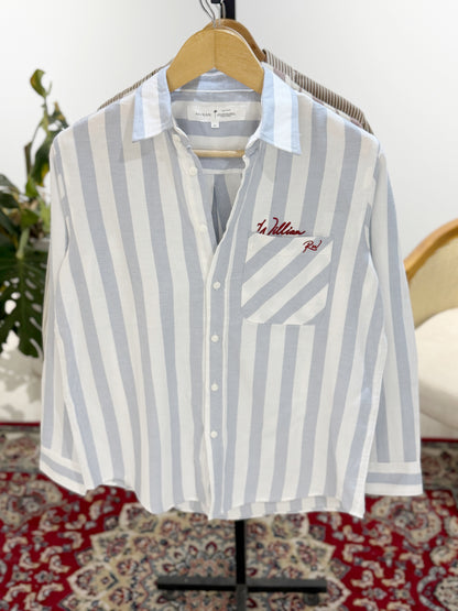 The William RW Shirt  -  Sky Blue Stripe