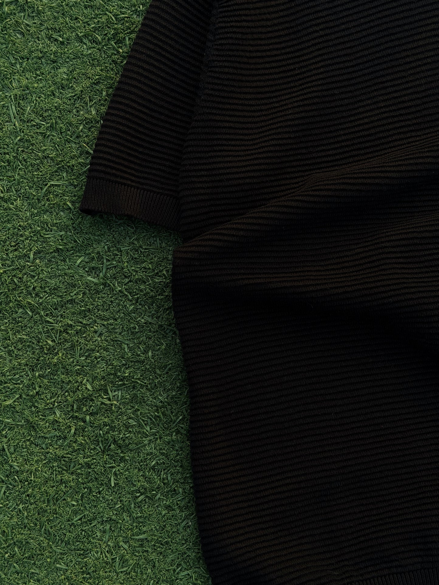 Aajkaal Black Signature Knitted Polo