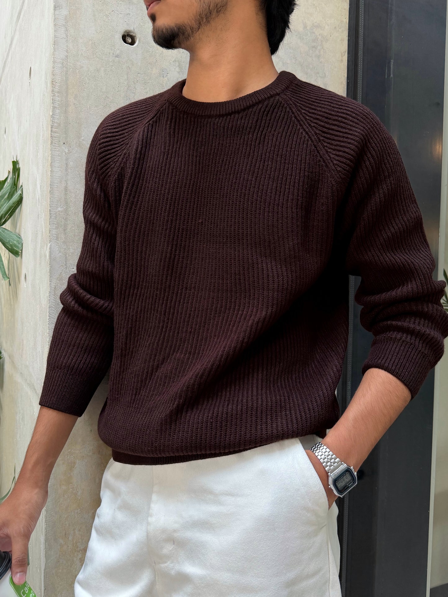 The Sweatshirt Combo 02 - Coffee x White