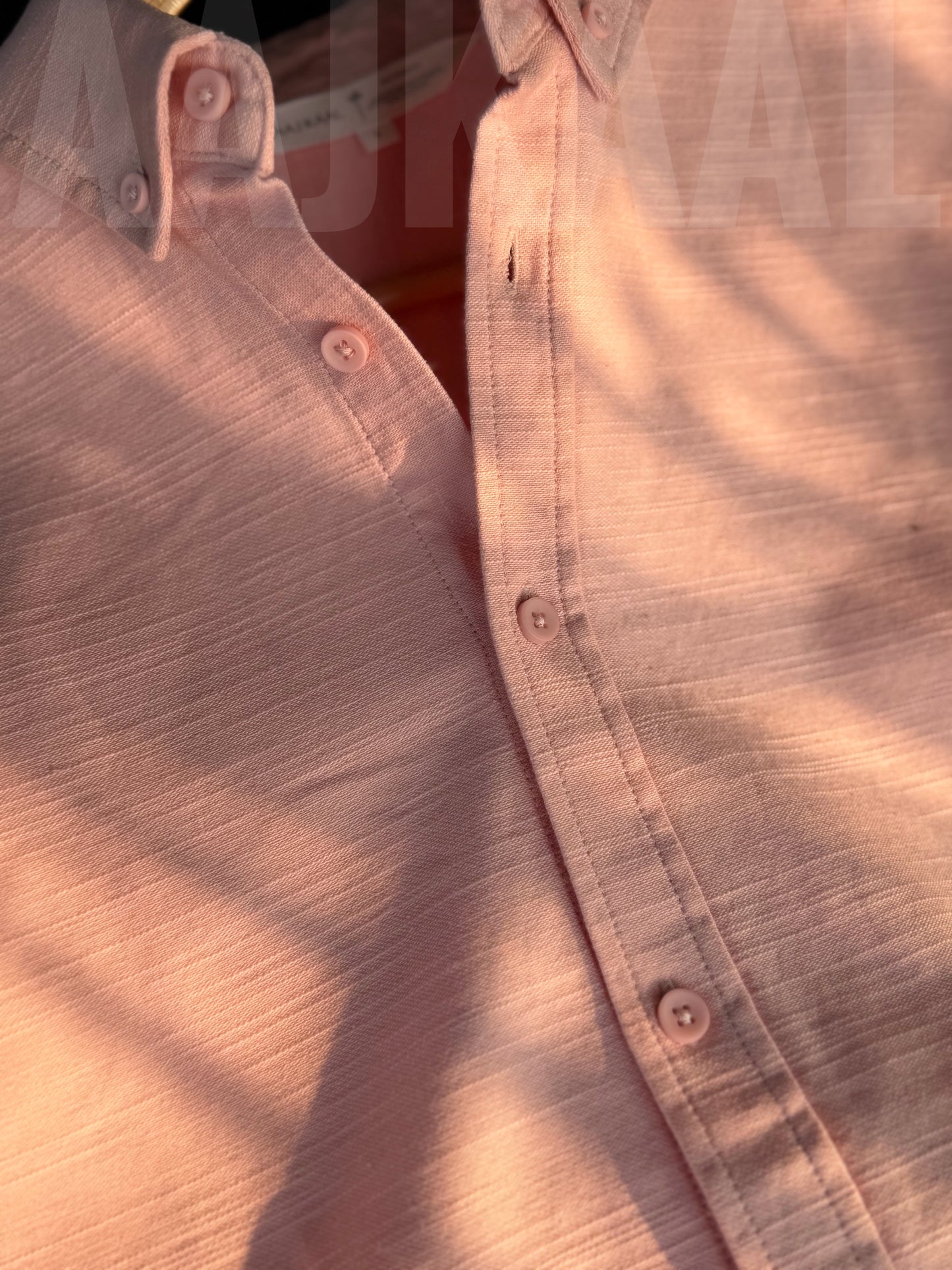 Soft Linen Gentle Pink Full Sleeve Shirt