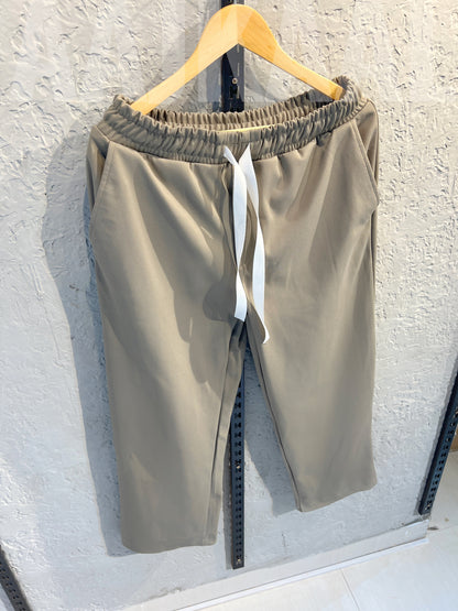 Dark Beige Korean Baggy Pant