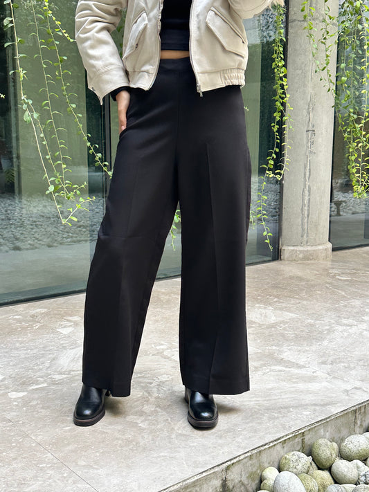 Black Essential Loose Fitted Pant