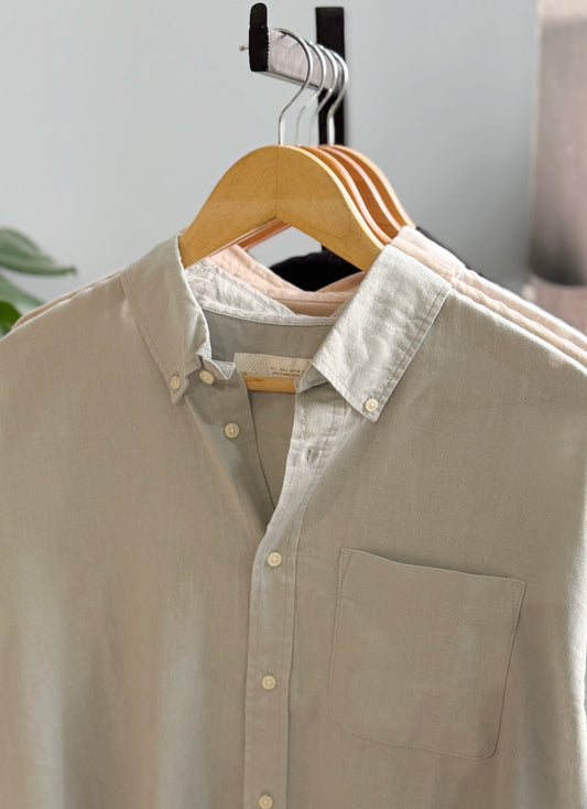 The Noma Linen Shirt - Mint