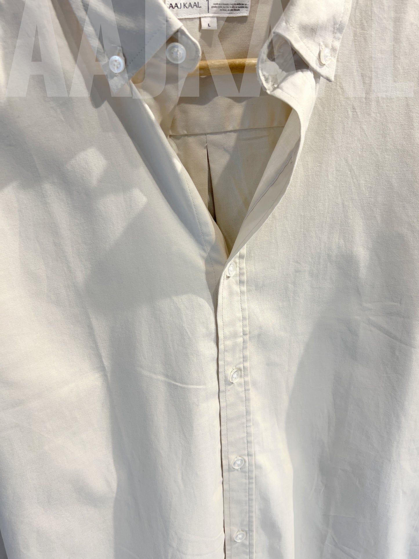 Oxford Off-white Full Sleeve Shirt