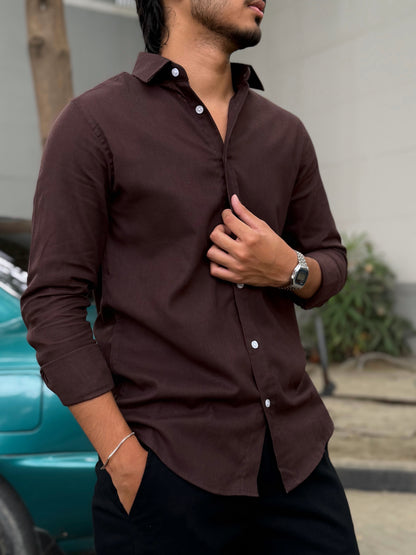 Fancy Coffee Bean Full Sleeve Shirt