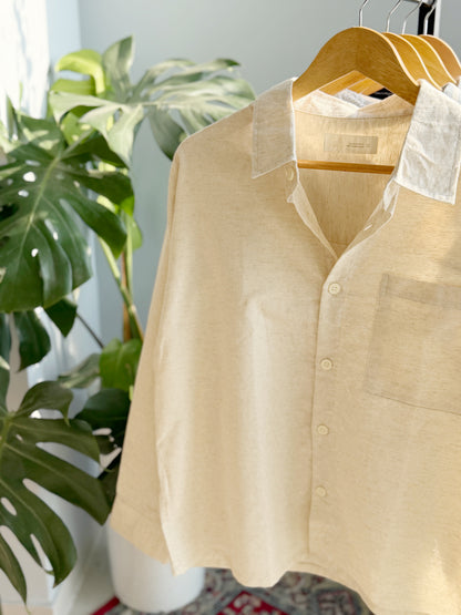 The Textured Drop - Off-white Stripe