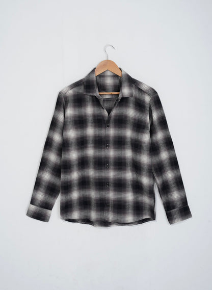 Cherry Blue Black Check Flannel Full Sleeve Shirt