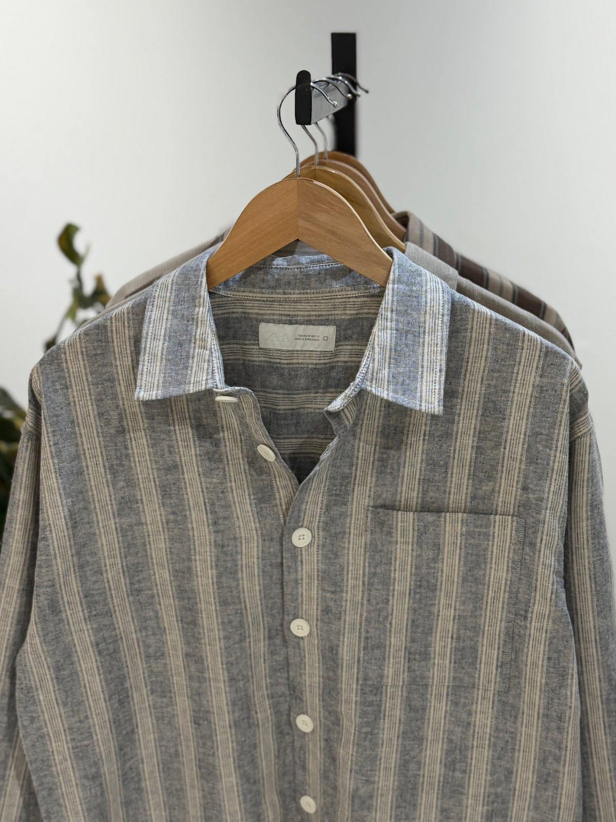 The Drape Shirt  -  Dusty Blue