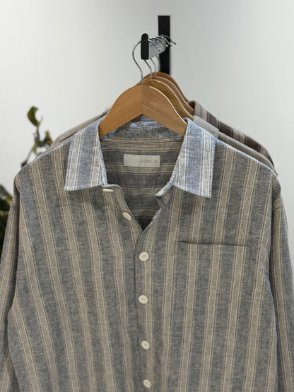 The Drape Shirt  -  Dusty Blue