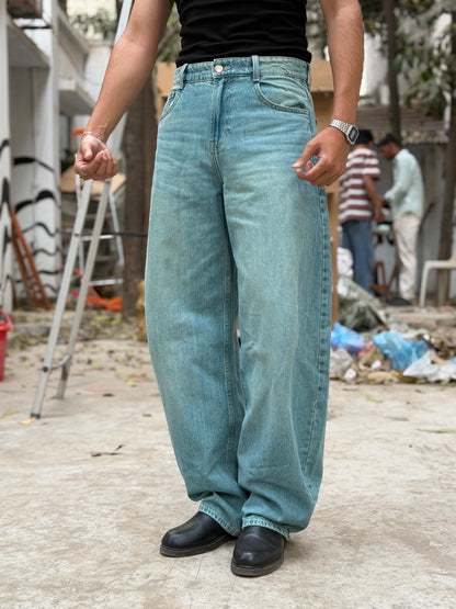 Aajkaal Light Tint Wash Baggy Denim
