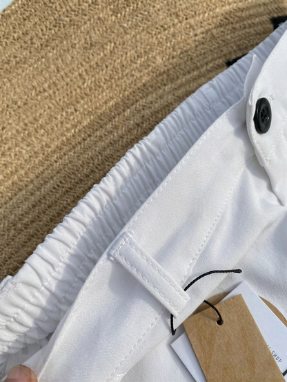 Optic White Baggy Formal Pant