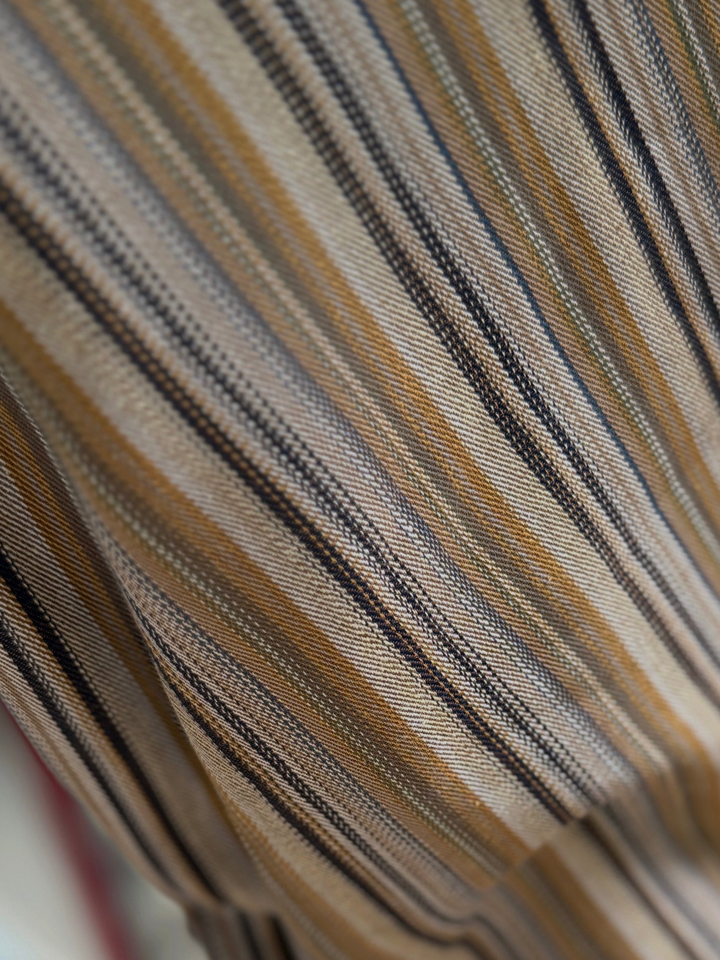 The Finesse Shirt - Mocha Brown Stripe