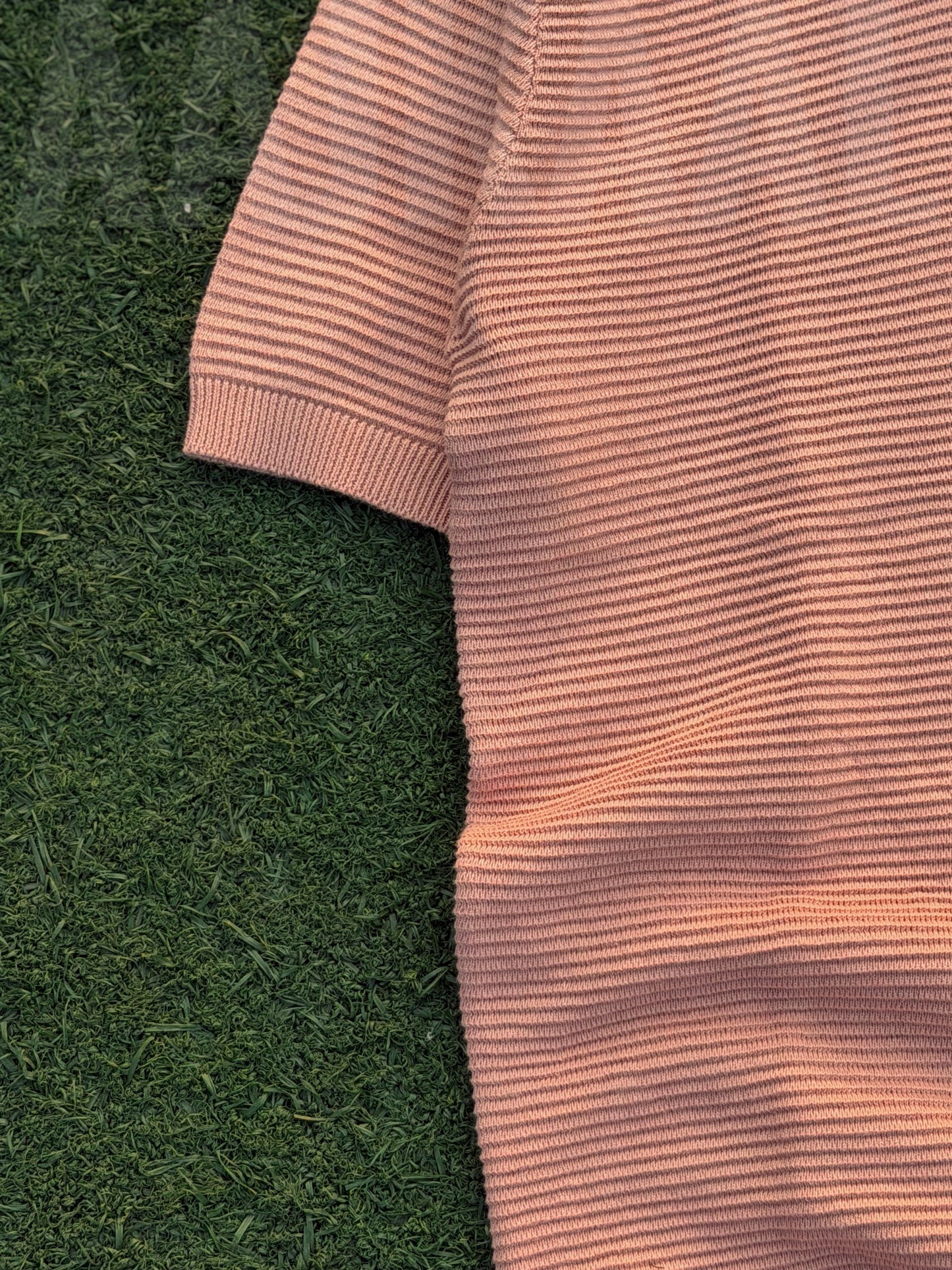 Aajkaal Peach Signature Knitted Polo