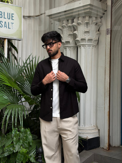 Black Gentle Craft Full Sleeve Shirt