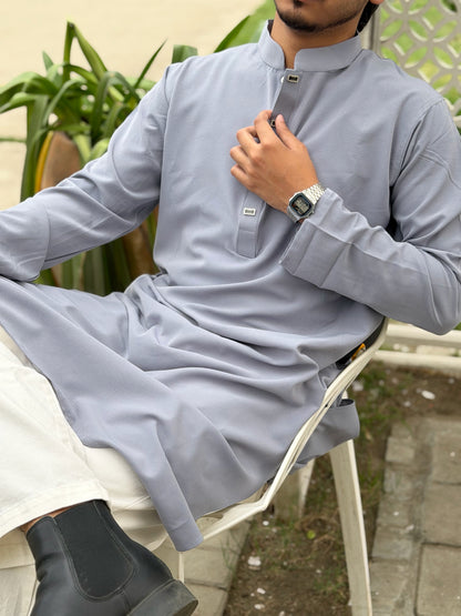 AajKaal Urban Grey Minimal Panjabi