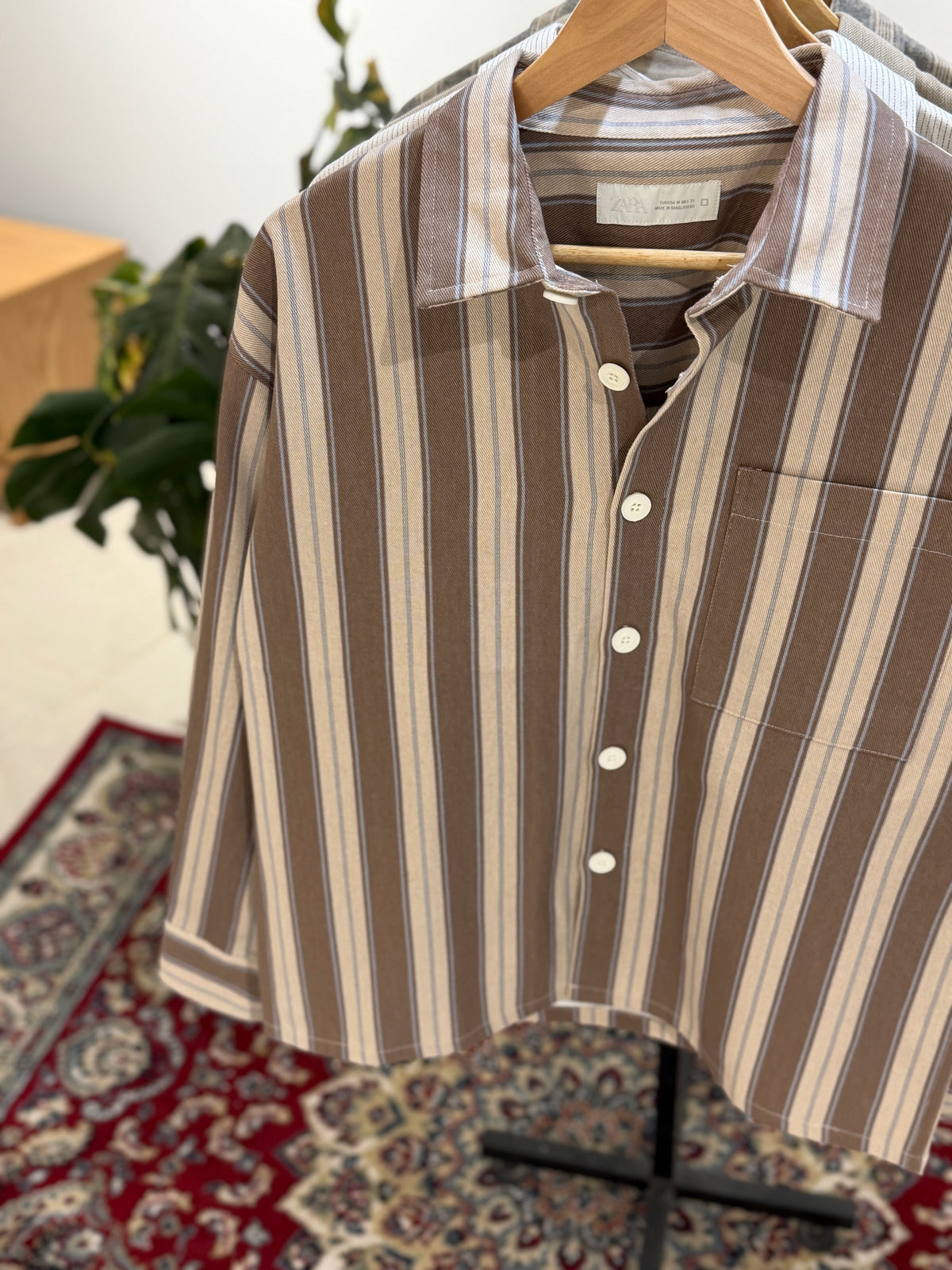 The Drape Shirt  -  Coffee Bean
