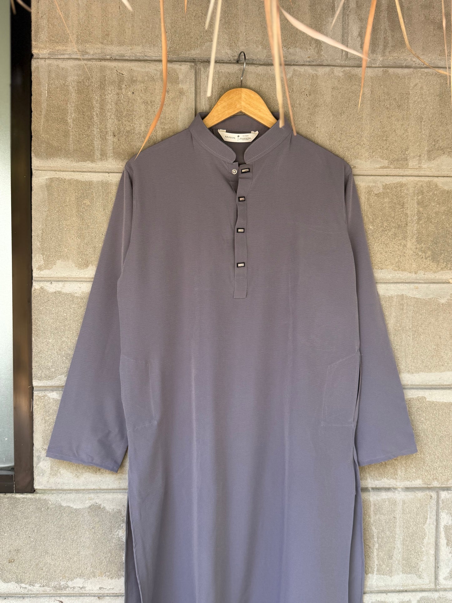 AajKaal Urban Grey Minimul Panjabi