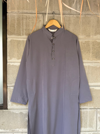 AajKaal Urban Grey Minimul Panjabi