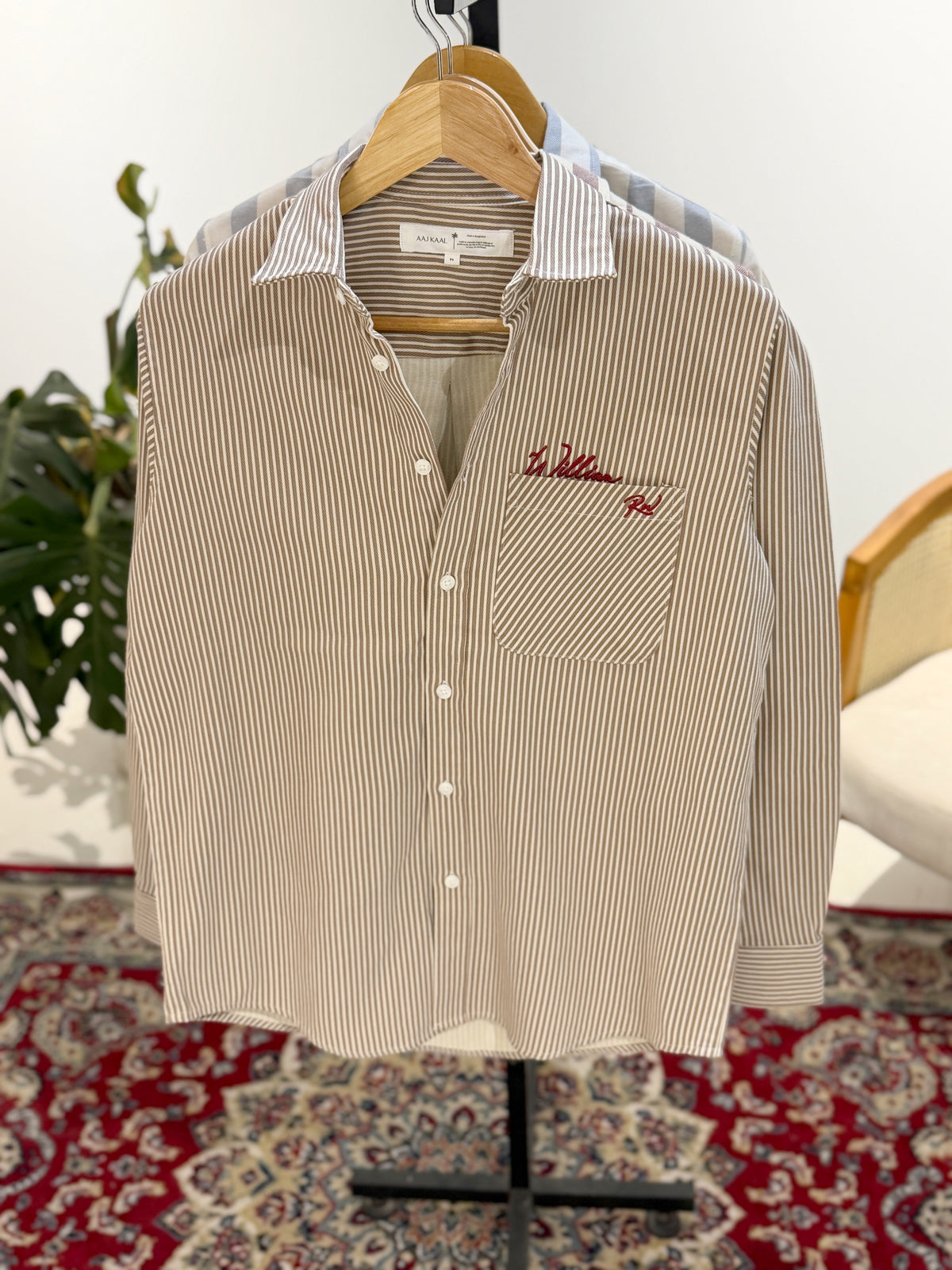 The William RW Shirt  -  Brown Stripe.