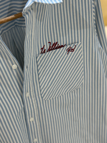 The William RW Shirt  -  Powder Blue Stripe