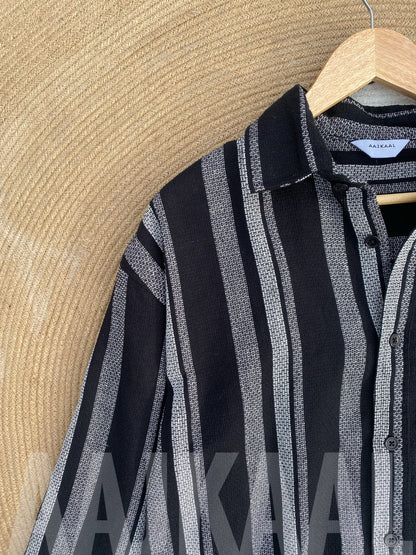 Black Dropshoulder Full Sleeve Shirt