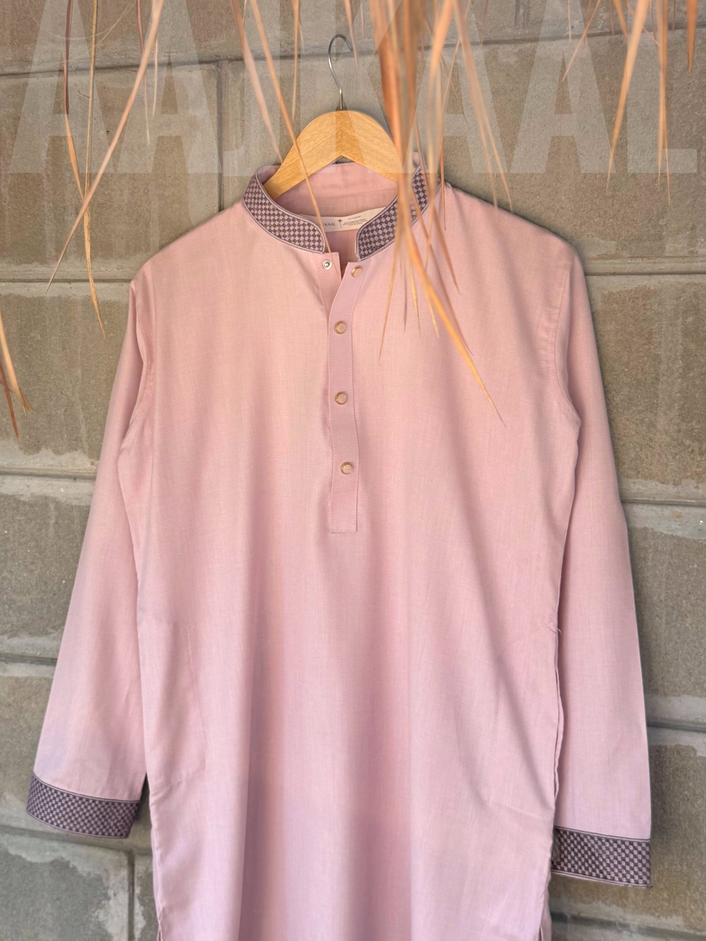 Soft Rose Elegant Embroidered Panjabi