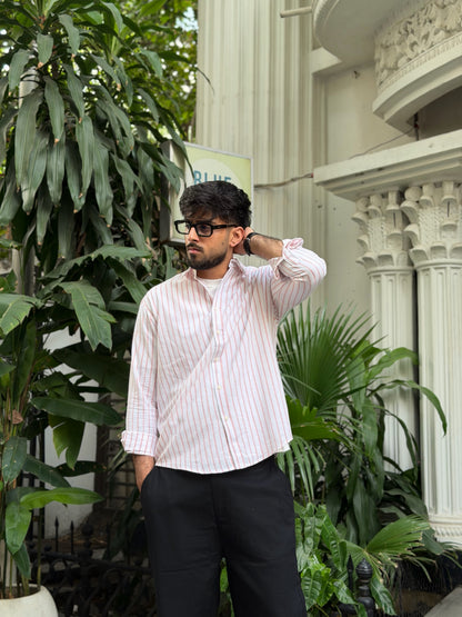 Estate Pink Stripe Gentle Craft Full Sleeve Shirt