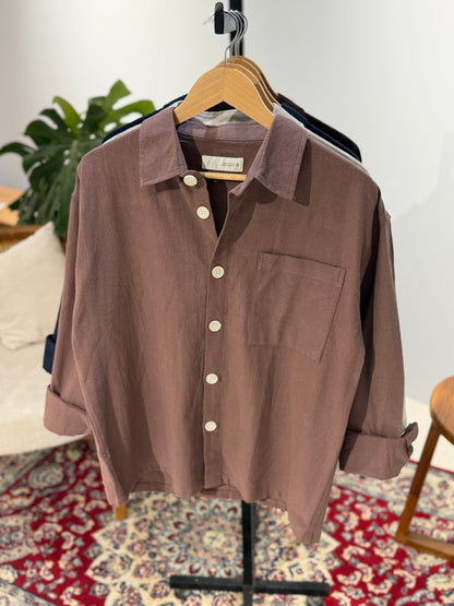 The Drape Shirt  - Mauve Peach