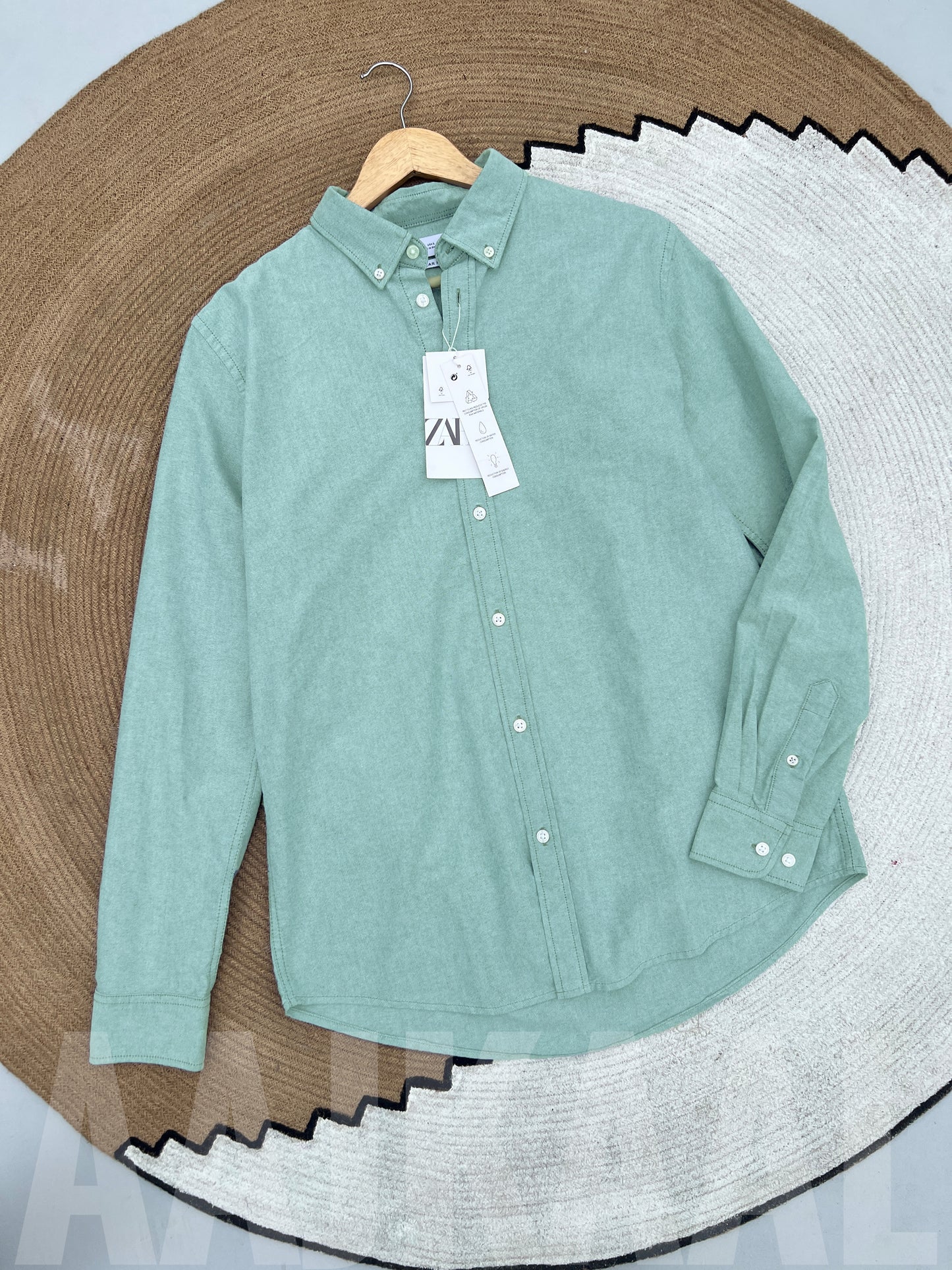 Oxford Mint Full Sleeve Shirt
