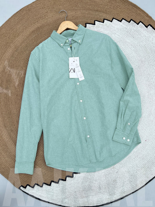 Oxford Mint Full Sleeve Shirt