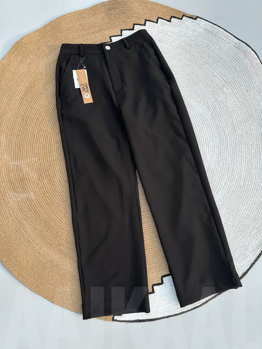 Black Baggy Formal Pant