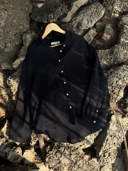 Black Urban Baggy Shirt
