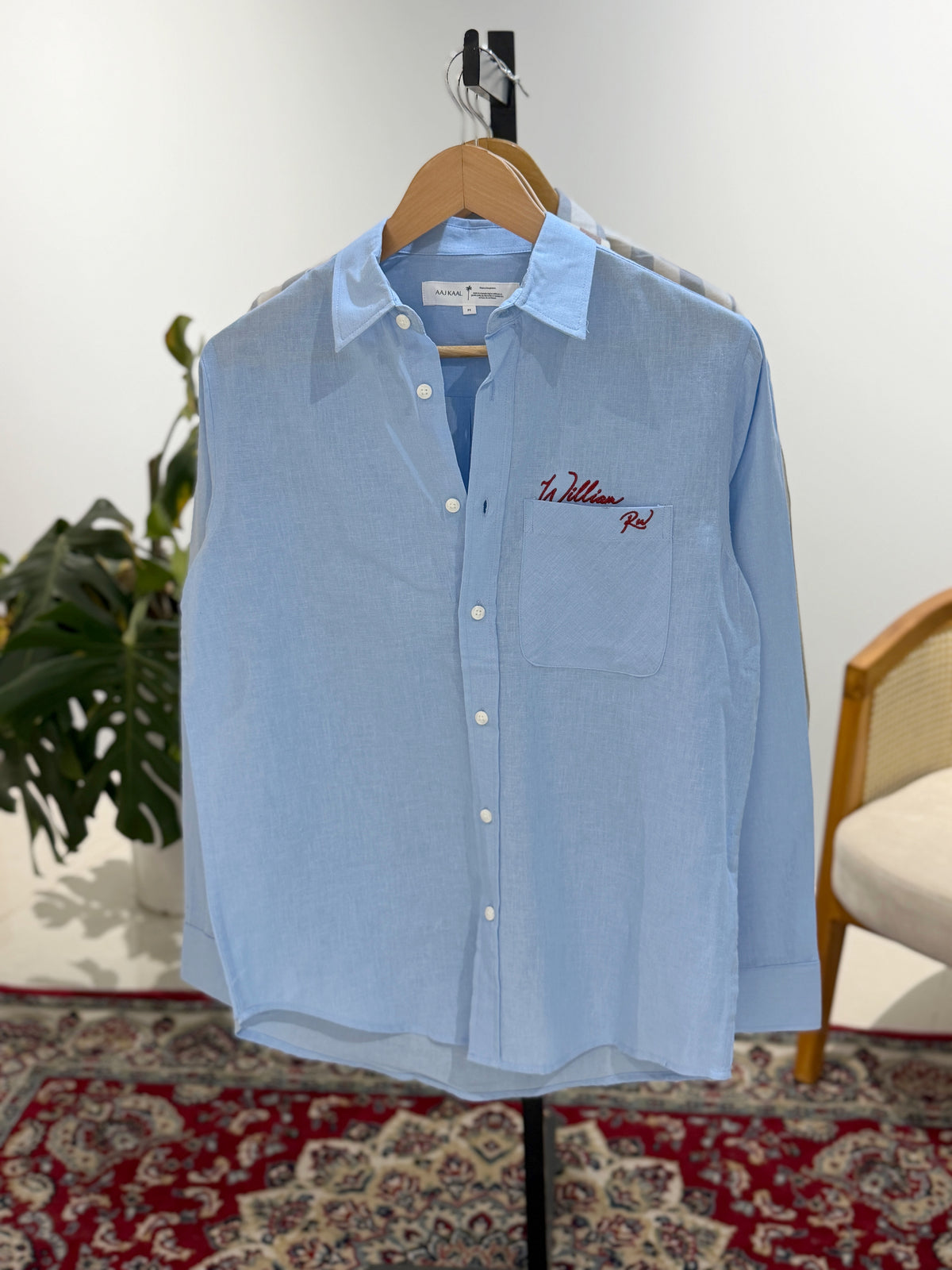 The William RW Shirt  -  Ice Blue