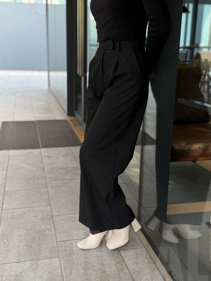 Urban Black High Waist Wide Leg Pant