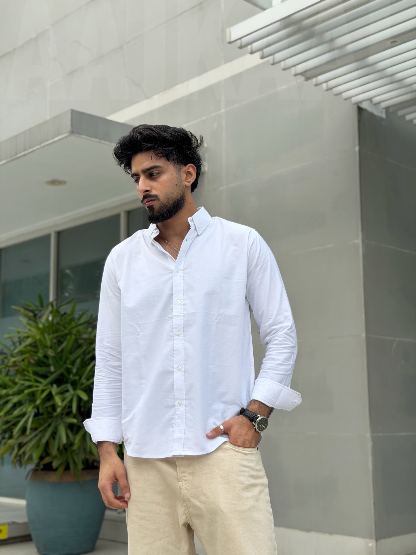 Oxford White Full Sleeve Shirt