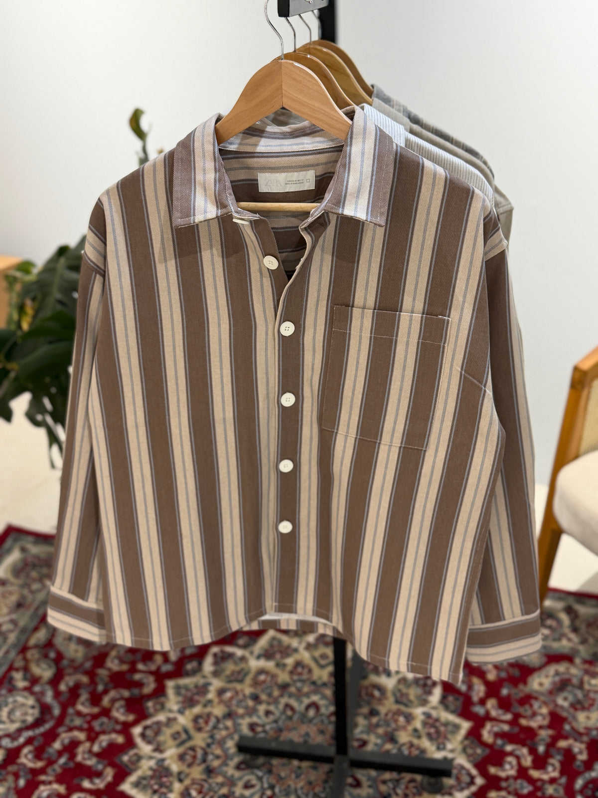 The Drape Shirt  -  Coffee Bean