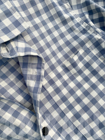 Fancy White Check Shirt