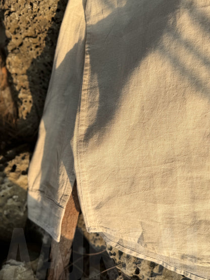 Soft Linen Desert Sand Full Sleeve Shirt