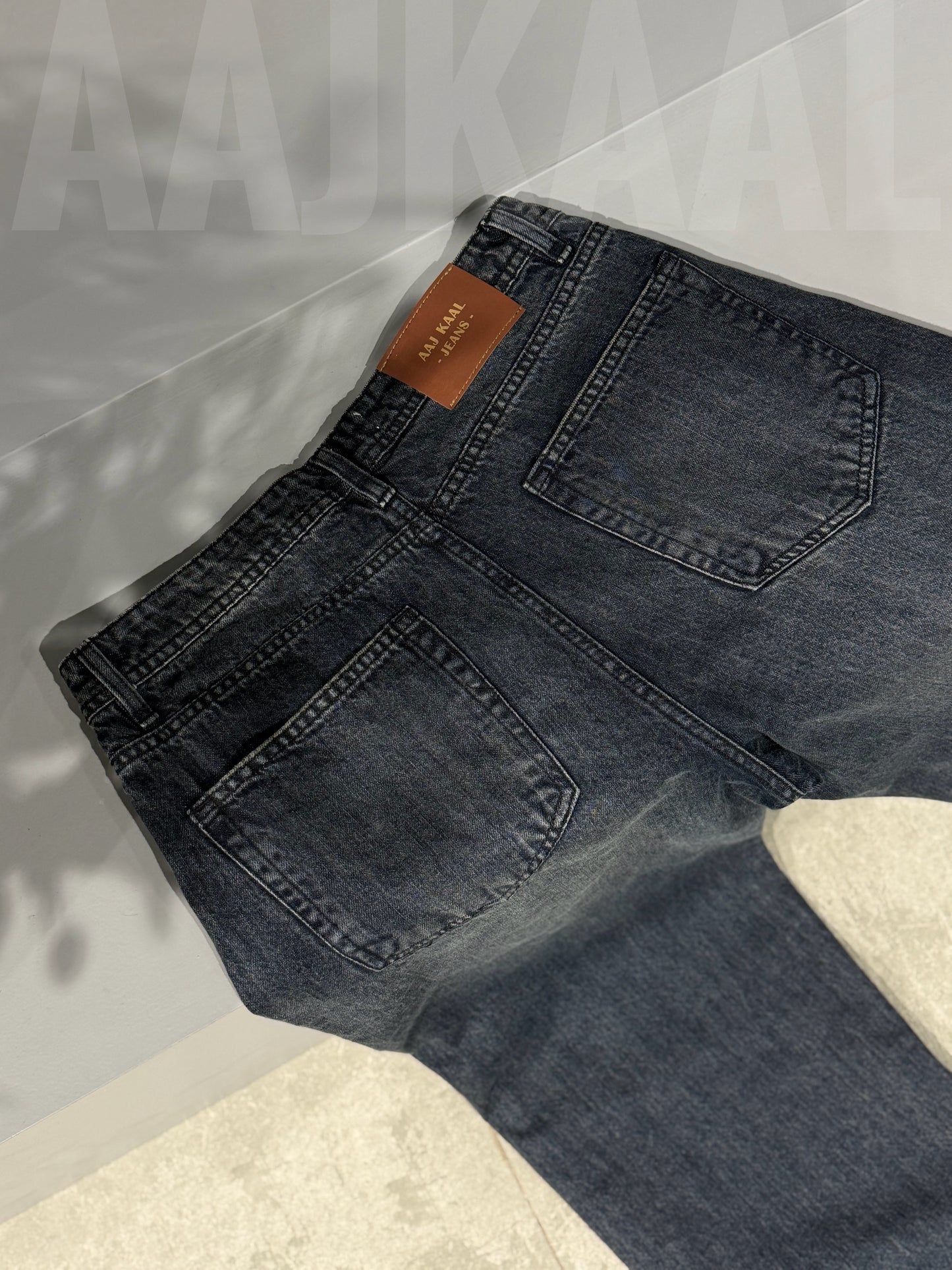 Aajkaal Shadow Blue Baggy Denim