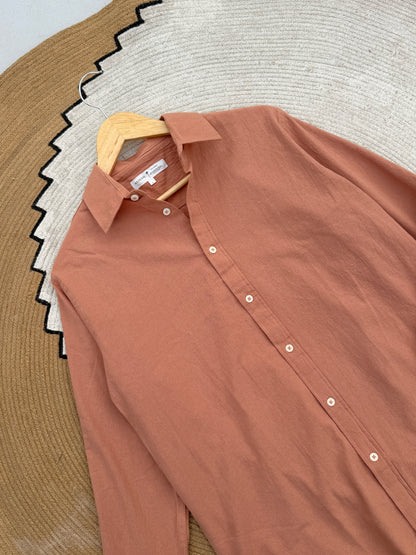 Muted Salmon Gentle Craft Full Sleeve Shirt