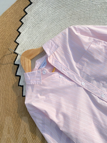 Fancy Baby Pink Full Sleeve Shirt