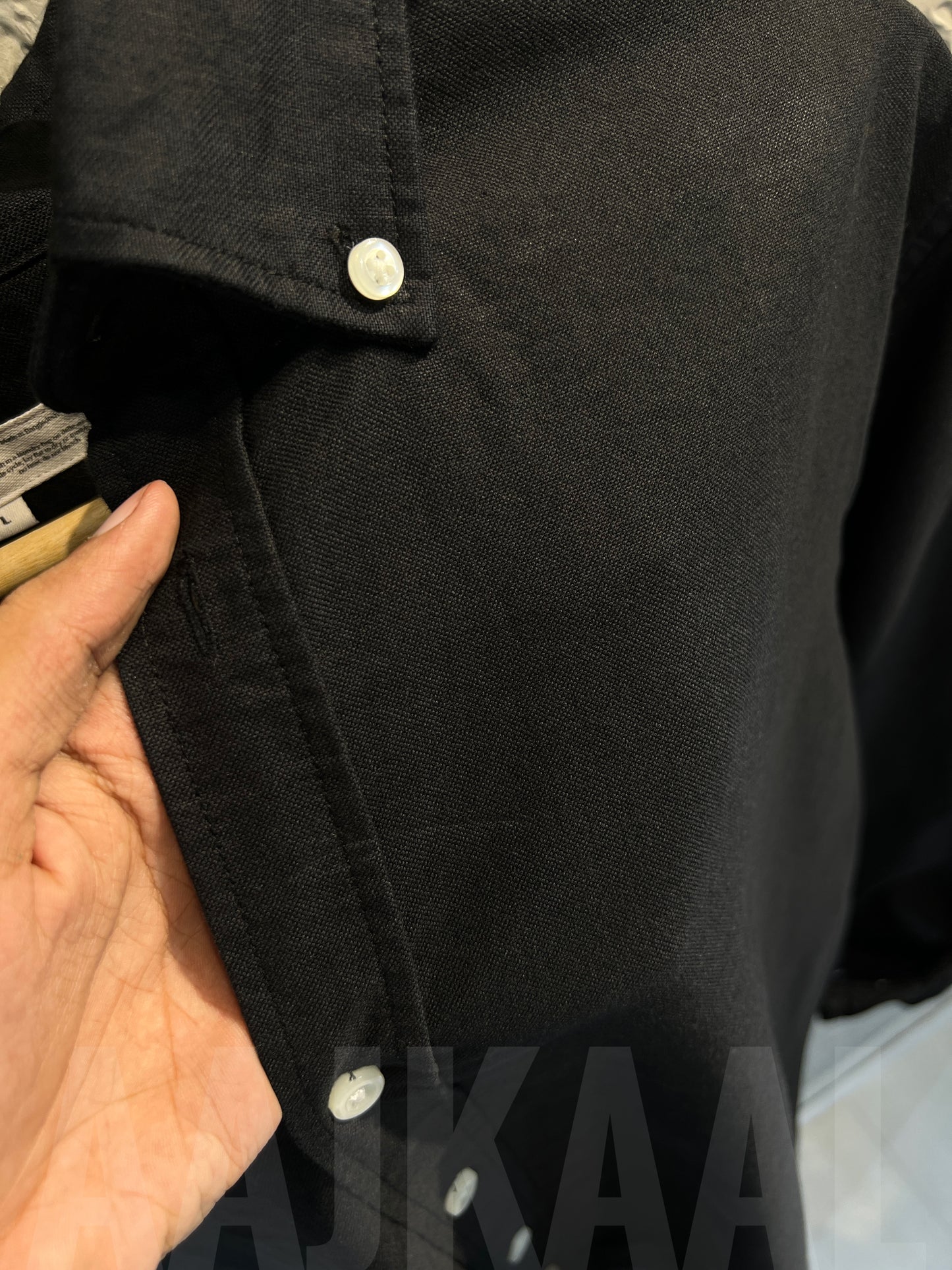 Oxford Black Full Sleeve Shirt