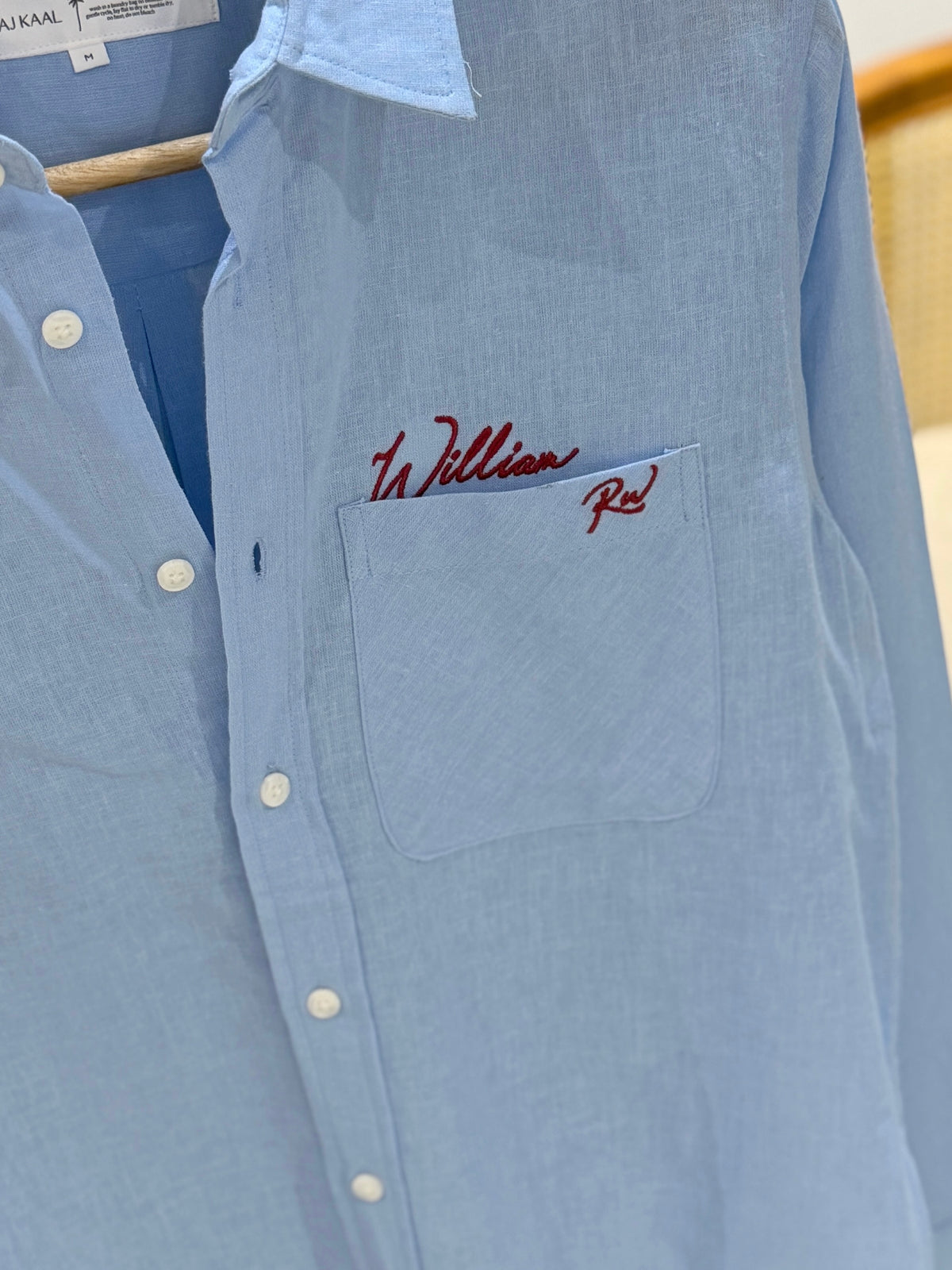 The William RW Shirt  -  Ice Blue