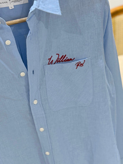 The William RW Shirt  -  Ice Blue