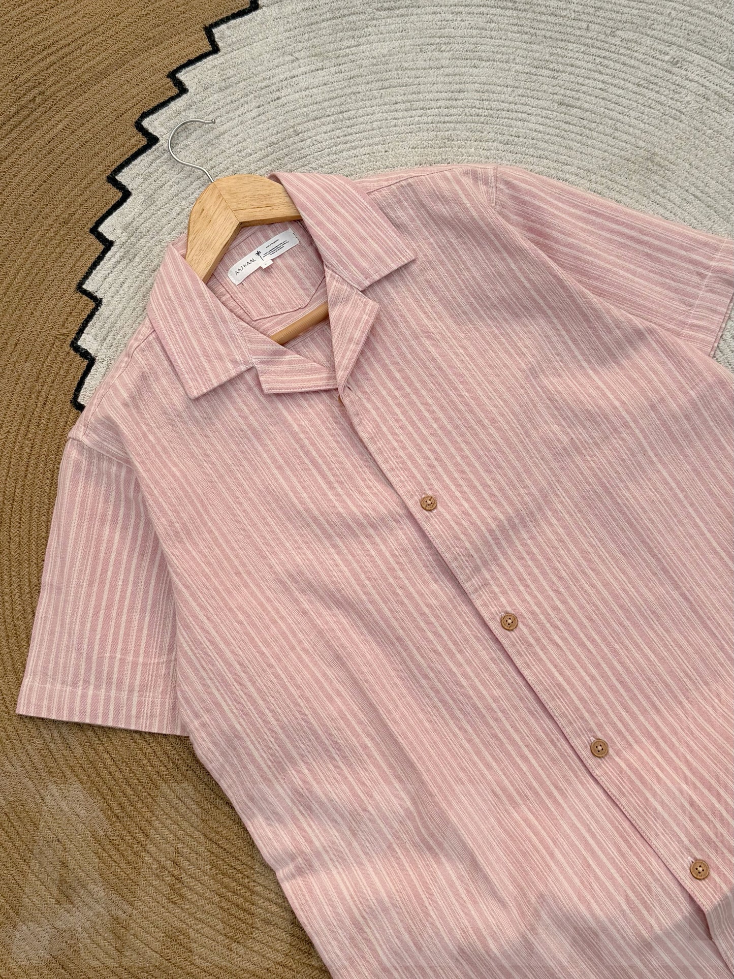 Baby Pink Old Money Cuban Shirt