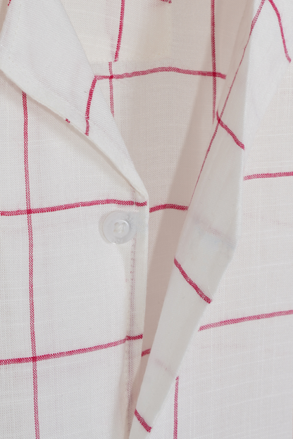 Pink Stripe Oversized Full Sleeve Shirt