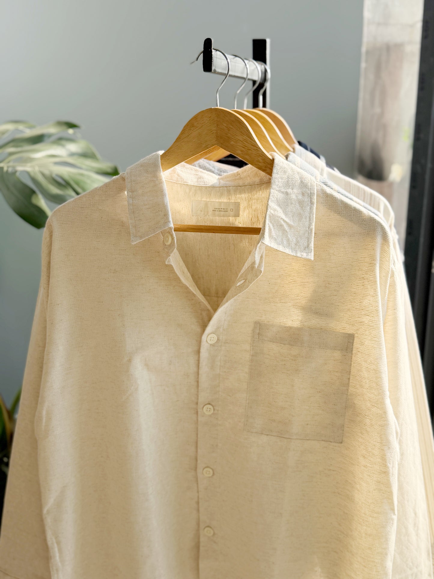The Textured Drop - Off-white Stripe