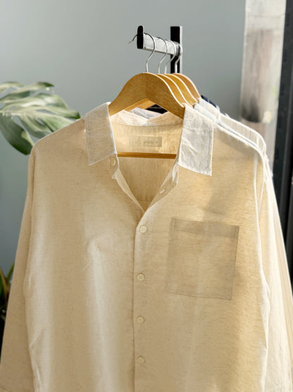 The Textured Drop - Off-white Stripe